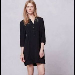 Anthropologie Maeve Shirt Dress Black